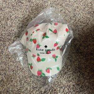 Kate Spade strawberry hat NWT